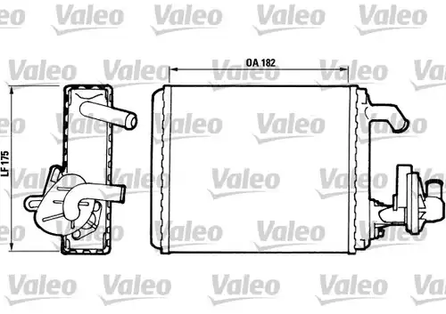 топлообменник, отопление на вътрешното пространство VALEO 811065