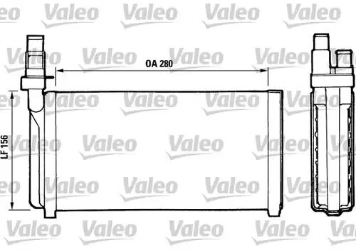 топлообменник, отопление на вътрешното пространство VALEO 811066