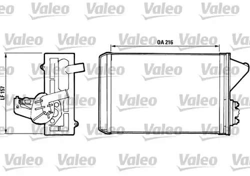 топлообменник, отопление на вътрешното пространство VALEO 811397