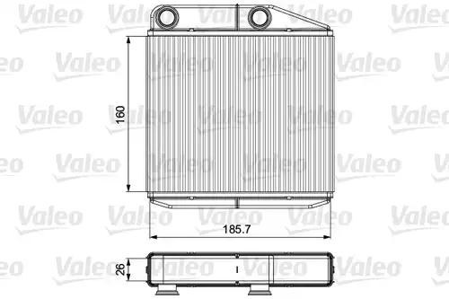 топлообменник, отопление на вътрешното пространство VALEO 811502