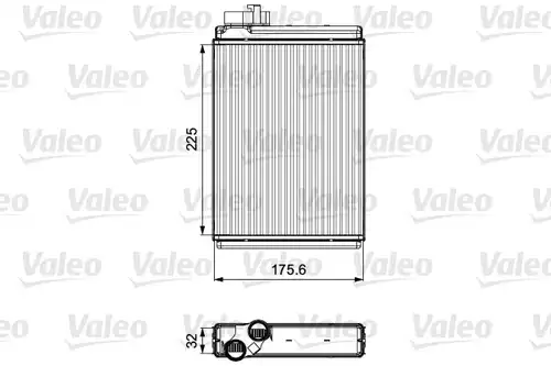 топлообменник, отопление на вътрешното пространство VALEO 811507