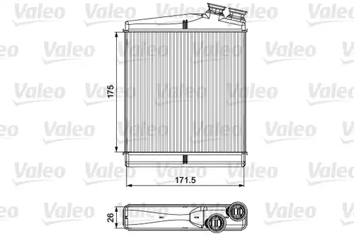 топлообменник, отопление на вътрешното пространство VALEO 811512