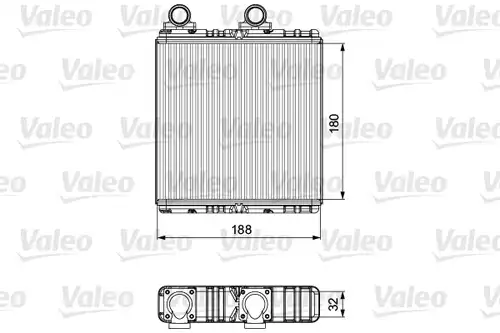 топлообменник, отопление на вътрешното пространство VALEO 811554