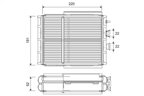 топлообменник, отопление на вътрешното пространство VALEO 811656
