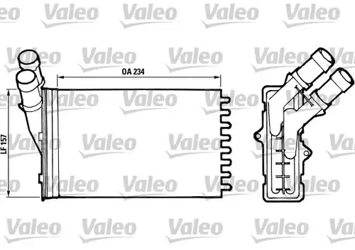 топлообменник, отопление на вътрешното пространство VALEO 812005