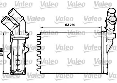 топлообменник, отопление на вътрешното пространство VALEO 812006