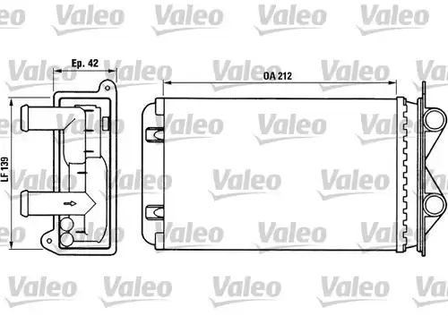 топлообменник, отопление на вътрешното пространство VALEO 812013