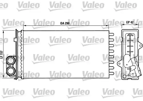 топлообменник, отопление на вътрешното пространство VALEO 812014