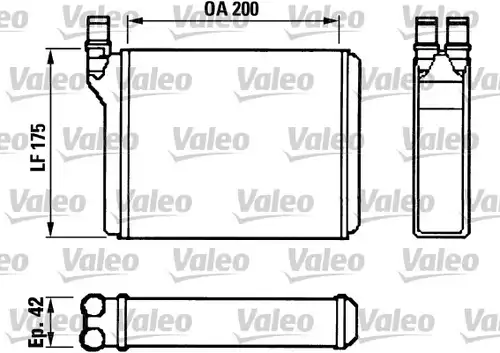 топлообменник, отопление на вътрешното пространство VALEO 812022