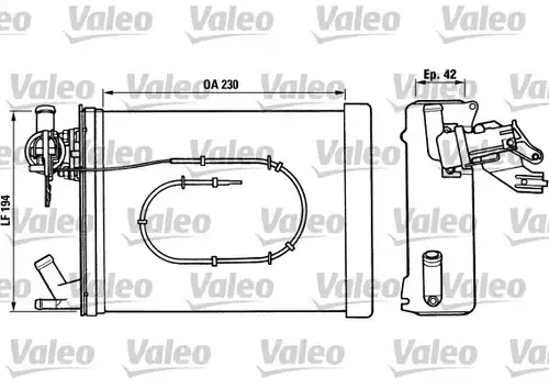 топлообменник, отопление на вътрешното пространство VALEO 812023