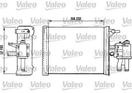 топлообменник, отопление на вътрешното пространство VALEO 812024