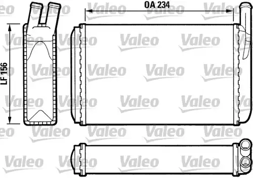 топлообменник, отопление на вътрешното пространство VALEO 812034