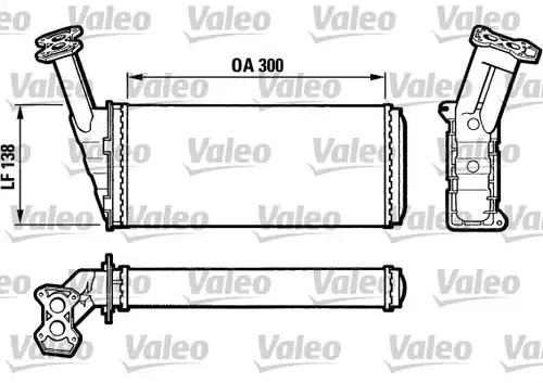 топлообменник, отопление на вътрешното пространство VALEO 812036