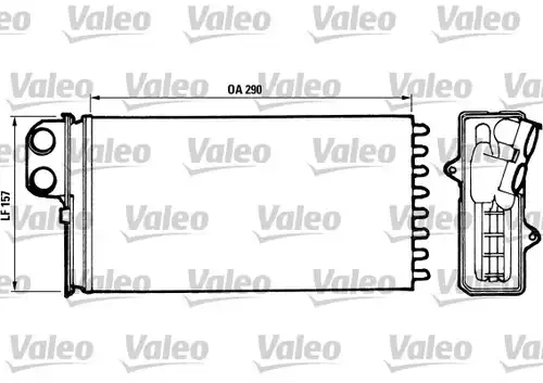 топлообменник, отопление на вътрешното пространство VALEO 812037