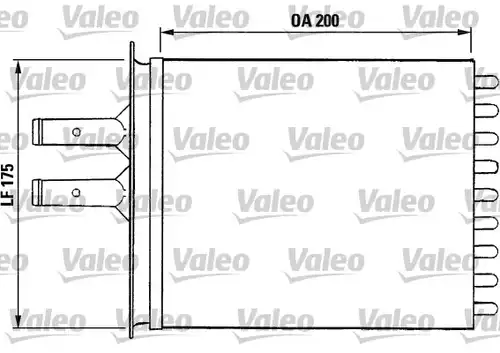 топлообменник, отопление на вътрешното пространство VALEO 812081