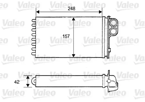 топлообменник, отопление на вътрешното пространство VALEO 812115