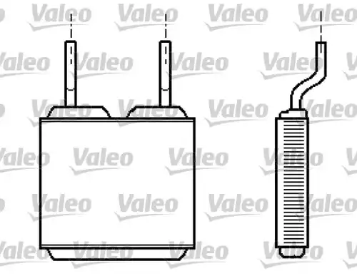 топлообменник, отопление на вътрешното пространство VALEO 812149