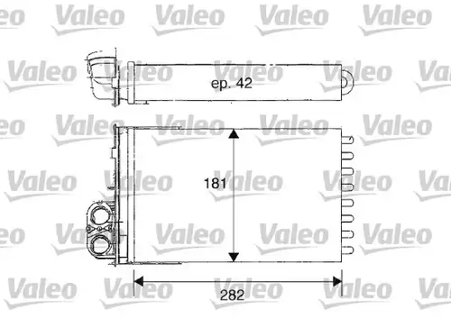 топлообменник, отопление на вътрешното пространство VALEO 812181