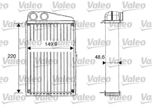 топлообменник, отопление на вътрешното пространство VALEO 812247