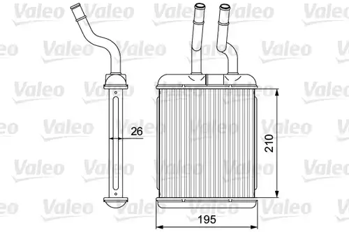 топлообменник, отопление на вътрешното пространство VALEO 812279