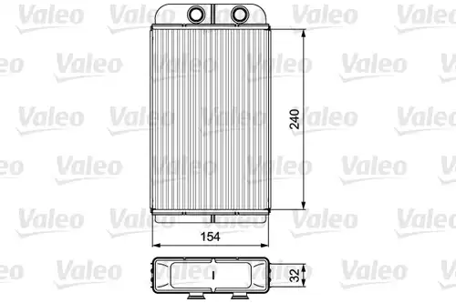 топлообменник, отопление на вътрешното пространство VALEO 812282