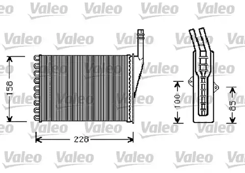 топлообменник, отопление на вътрешното пространство VALEO 812288