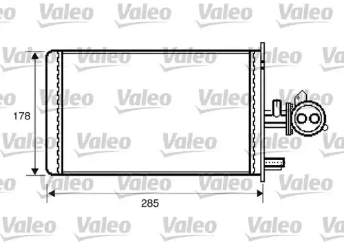 топлообменник, отопление на вътрешното пространство VALEO 812337