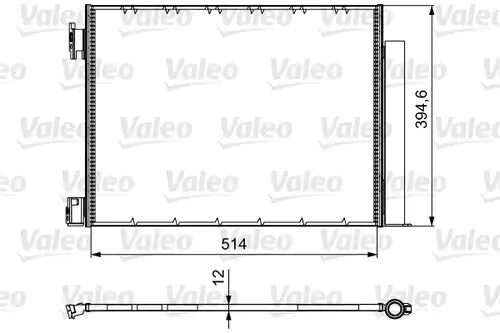 кондензатор, климатизация VALEO 812501