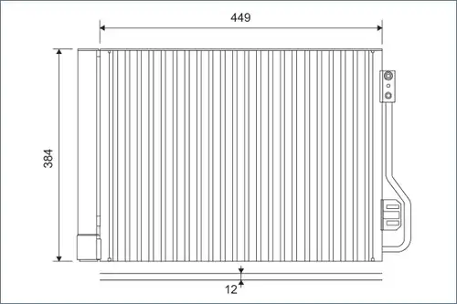 кондензатор, климатизация VALEO 812882