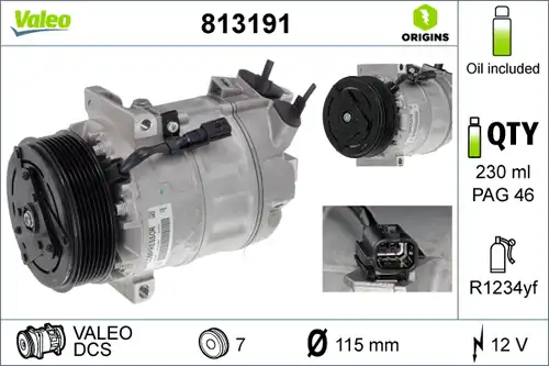 компресор за климатик VALEO 813191