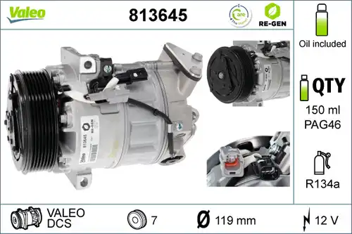 компресор за климатик VALEO 813645