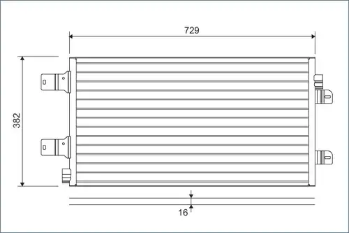 кондензатор, климатизация VALEO 814003