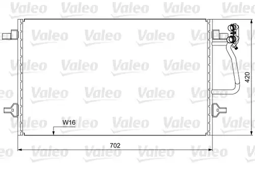 кондензатор, климатизация VALEO 814030