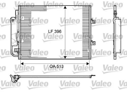 кондензатор, климатизация VALEO 814061