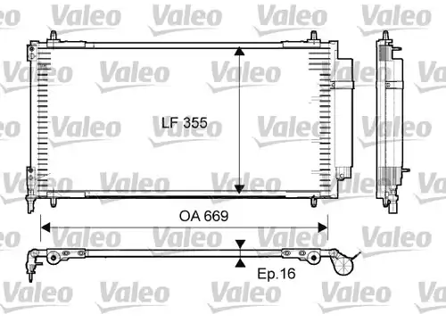 кондензатор, климатизация VALEO 814065