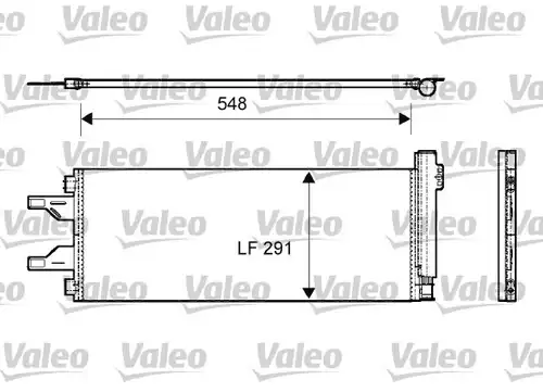 кондензатор, климатизация VALEO 814069