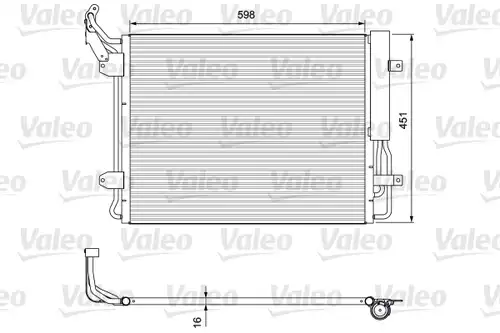 кондензатор, климатизация VALEO 814091