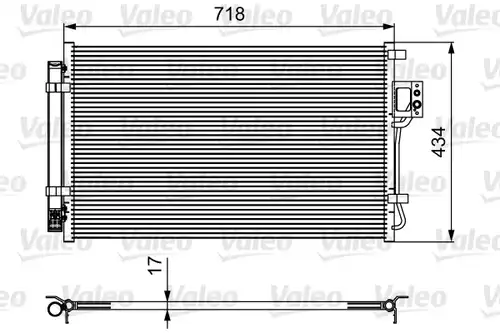 кондензатор, климатизация VALEO 814100