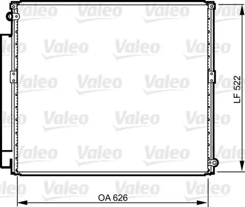 кондензатор, климатизация VALEO 814203