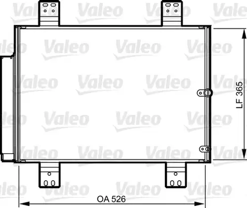 кондензатор, климатизация VALEO 814206