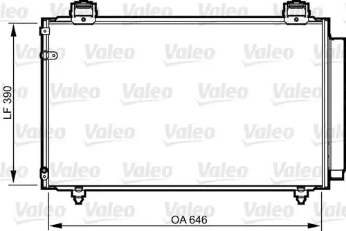 кондензатор, климатизация VALEO 814208