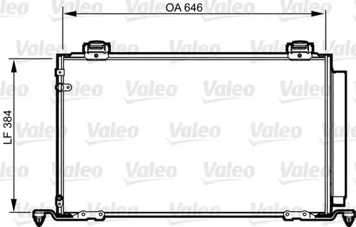 кондензатор, климатизация VALEO 814209