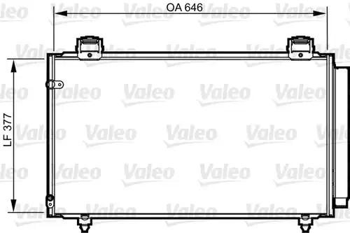 кондензатор, климатизация VALEO 814210