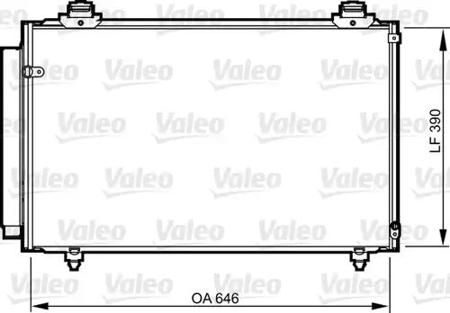 кондензатор, климатизация VALEO 814212