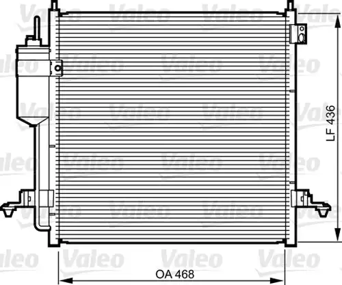 кондензатор, климатизация VALEO 814214