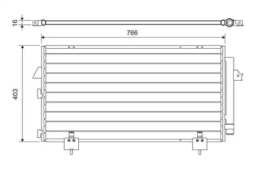 кондензатор, климатизация VALEO 814218