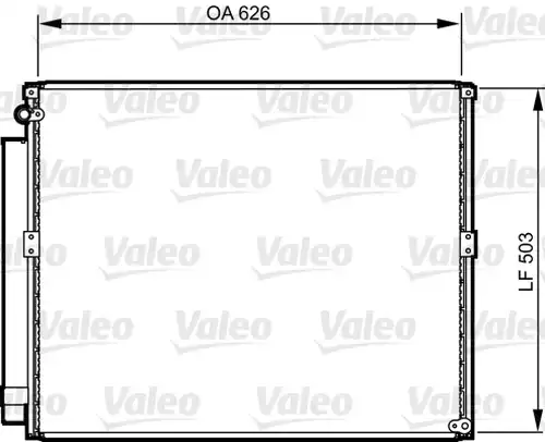 кондензатор, климатизация VALEO 814236