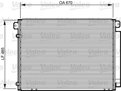 кондензатор, климатизация VALEO 814239