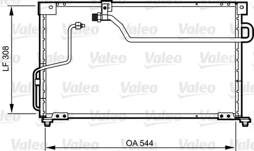 кондензатор, климатизация VALEO 814254