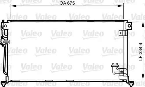 кондензатор, климатизация VALEO 814272